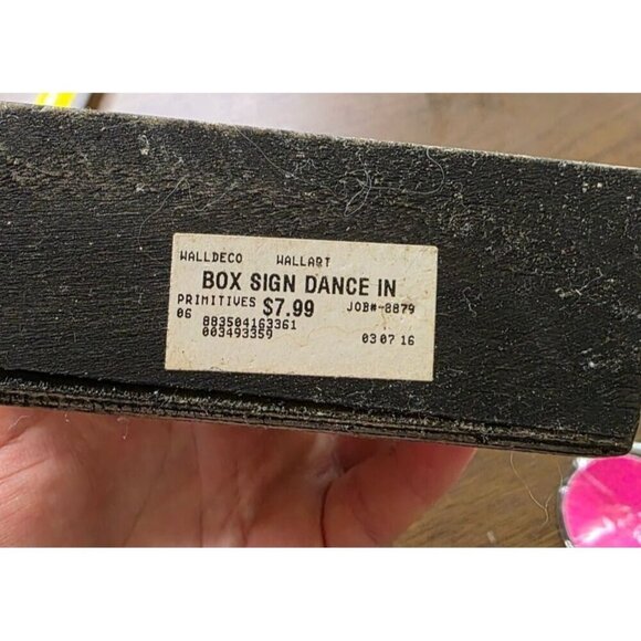 Life Isnt About Waiting For The Storm To Pass Wood Box Sign By Primitives By Kat - Picture 4 of 6